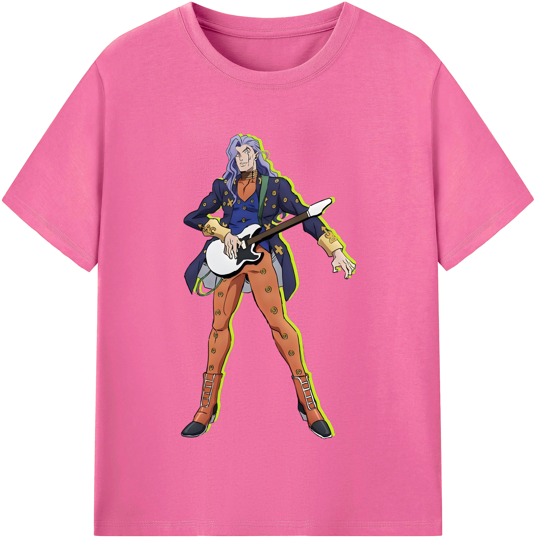 （画像用） ジョジョの奇妙な冒険 おといし あきら JoJo's Bizarre Adventure Akira Otoishi レディースカジュアルプリントTシャツ（綿100％）